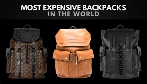 most expensive backpack ever.